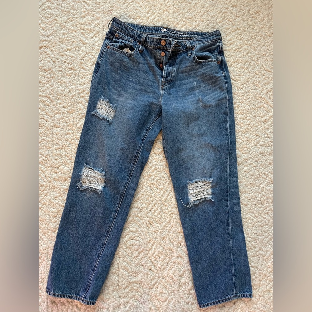 Gap high rise jeans